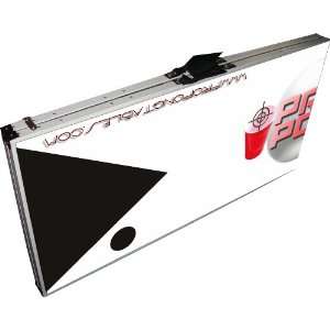 Classic white logod folding beer pong table  Kitchen 