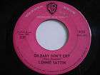 lonnie sattin oh baby don t cry original 1959 45rpm