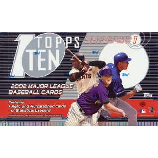  2002 Topps Top Ten Baseball HOBBY Box   24P Sports 