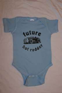Funny Cute Racing Baby Infant Onesie  FUTURE HOT RODDER  