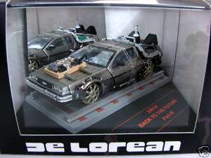 DeLorean Back To The Future W/Rail III Movie Car 1/43  