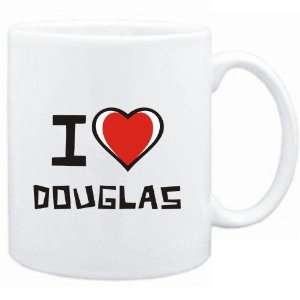  Mug White I love Douglas  Last Names