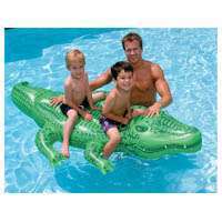 NEW VERY LARGE 84 X 50 RIDE ON GATOR POOL FLOAT KIDS  