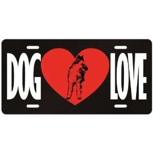 New  Love Belgian Laekenois  License Plate Dog 