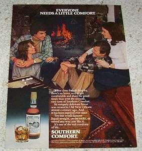 1981 Southern Comfort   Couples backgammon 1 PAGE AD  