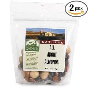 Woodstock Farms All About Almonds, 8.5 Ounce Bags (Pack of 2)  