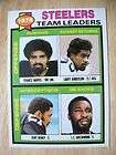   Mail In Team Checklist Pittsburgh Steelers Franco Harris Tony Dungy