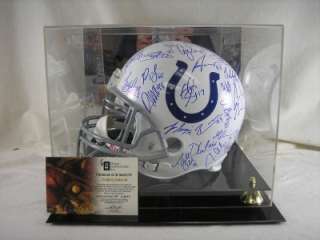 2006 GAI CERTIFIED INDIANAPOLIS COLTS SIGNED RIDDELL HELMET COA 