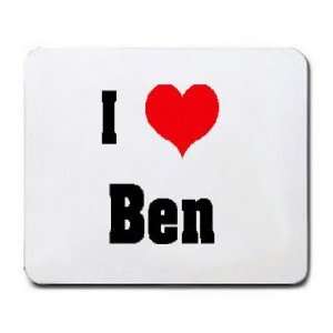  I Love/Heart Ben Mousepad