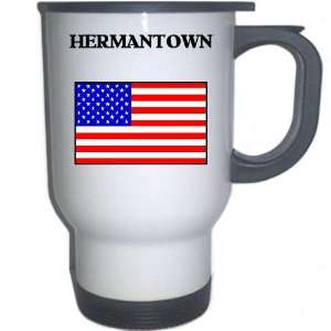   Hermantown, Minnesota (MN) White Stainless Steel Mug 