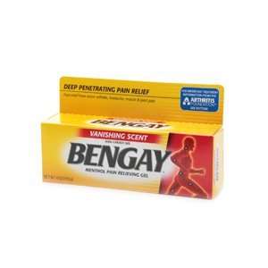  Bengay Vanishing Scent Pain Relieving Gel   4 Oz Health 