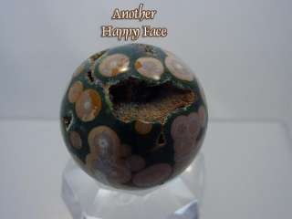 AAA 1 3/4 OCEAN Orbicular JASPER Sphere w/ HAPPY Faces  