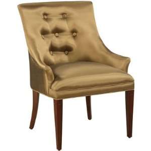  Powell Benton Accent Chair with Gold/Green Fabric