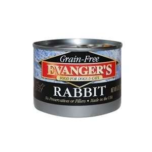  Evangers Grain Free Rabbit Canned Dog and Cat Food 6oz (24 