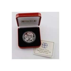  1993 Isle of Man Maine Coon Cat   Silver Proof Kitchen 