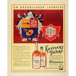  1935 Ad Kentucky Tavern Whiskey Bernadotte Coat of Arms 