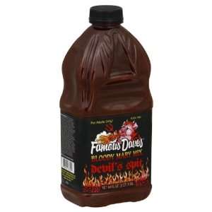 Famous Daves Bloody Mary Mix Devils Spit, 64 ounces (Pack of 8)