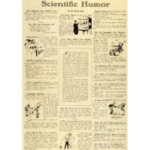  1920 Article Scientific Science Humor Jokes Car Salesman 
