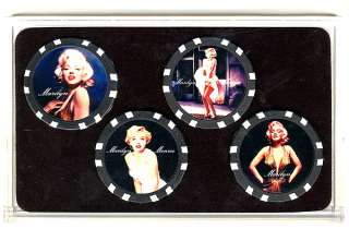 Marilyn Monroe Limited Collector Poker Chip Set Gift *  