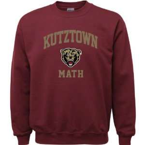   Bears Maroon Youth Math Arch Crewneck Sweatshirt
