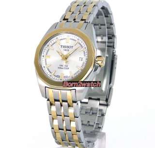 TISSOT LADIES WATCH SWISS MADE PRC 100 TWO TONE GOLD LAYERED 