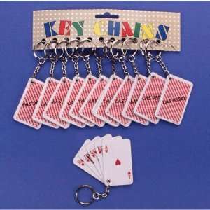  Las Vegas Card Keychain (1 per package) Toys & Games