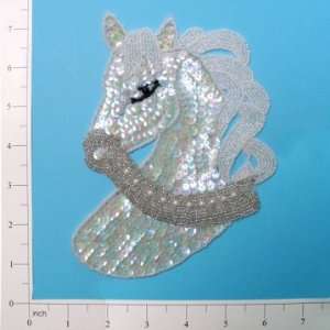  Horse Head Sequin Applique Arts, Crafts & Sewing