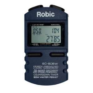    Robic SC 606W Memory Stopwatch Speed Lap Timer 