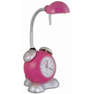  Timely II Clock Desk Lamp 12hx4d Hot Pink