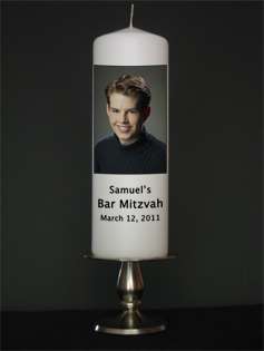 Personalized Custom Bar Mitzvah Candles from Goody Candles Photo 