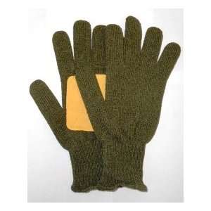 Wool Heavy Duty Cold Weather Gloves w/ Grain Leather Reinforced Palm 