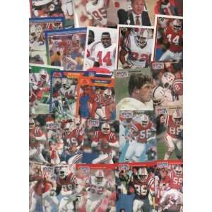 24 NEW ENGLAND PATRIOTS, NFL PRO SET OFFICIAL CARDS / SCORE TEAM NFL 