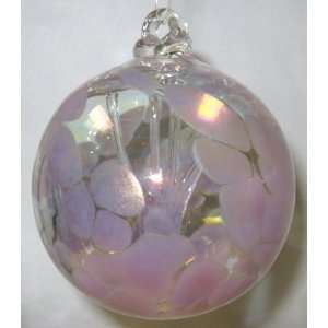  Blown Glass Birthday Gemstone Ball   June   3 inches