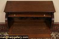 Oak Antique Cylinder or Barrel Roll Top Desk  