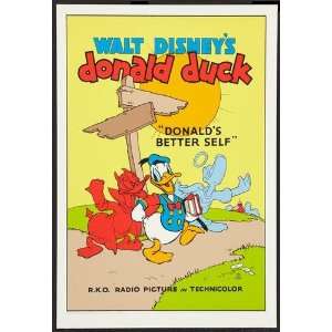    Donald Duck Poster #01 Donalds Better Self 24x36in