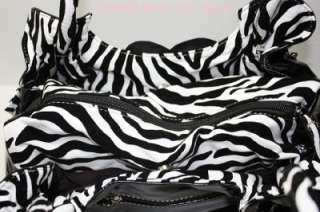 Brand new stylish quality made zebra printed soft faux leather mixed 