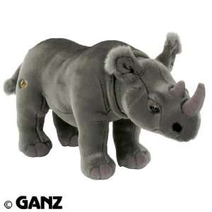   Signature Black African Rhinoceros with Trading Cards Toys & Games