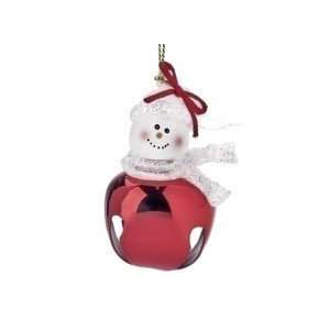  Christmas Ornament 2 Frosted Girl Snowman Jingle Buddies 