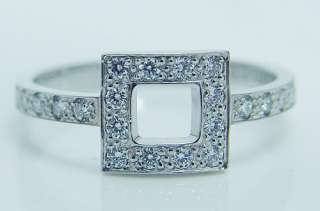 Tiffany&Co Platinum Diamond Ring w/ Pouch Retail $3000 Designer Signed 