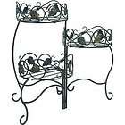 New 3 Tier Solar LED Lighted Metal Porch Plant Stand  