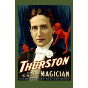  Exclusive By Buyenlarge Thurston the great magician 12x18 