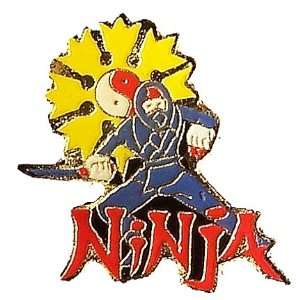  Ninja with Throwing Star Pin 