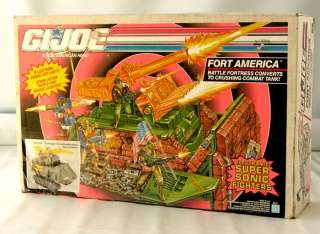 JOE 1991 Hasbro FORT AMERICA Battle Fortress Converts to Combat 