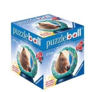  HORSES WITH GLITTER PUZZLEBALL Toys & Games