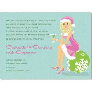  Santa Girl Tropical   Blonde Invitations Health 