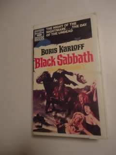 Black Sabbath Bava Karloff rare Thorn/EMI horror video Wizard Unicorn 