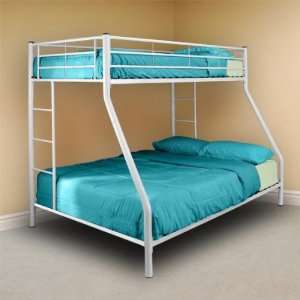  Sunrise Metal Twin/Double Bunk Bed   White