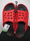 NEW NWT Mens CROCS Shoes Red SCUTES Sandals sz 12