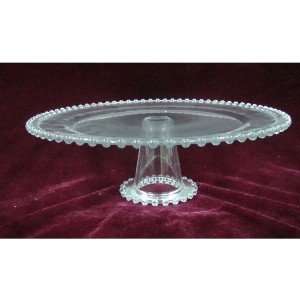  LARGE CLEAR HOBNAIL CAKE PLATE