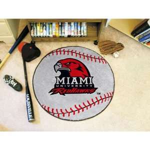  Miami Ohio Redhawks NCAA Baseball Round Floor Mat (29 